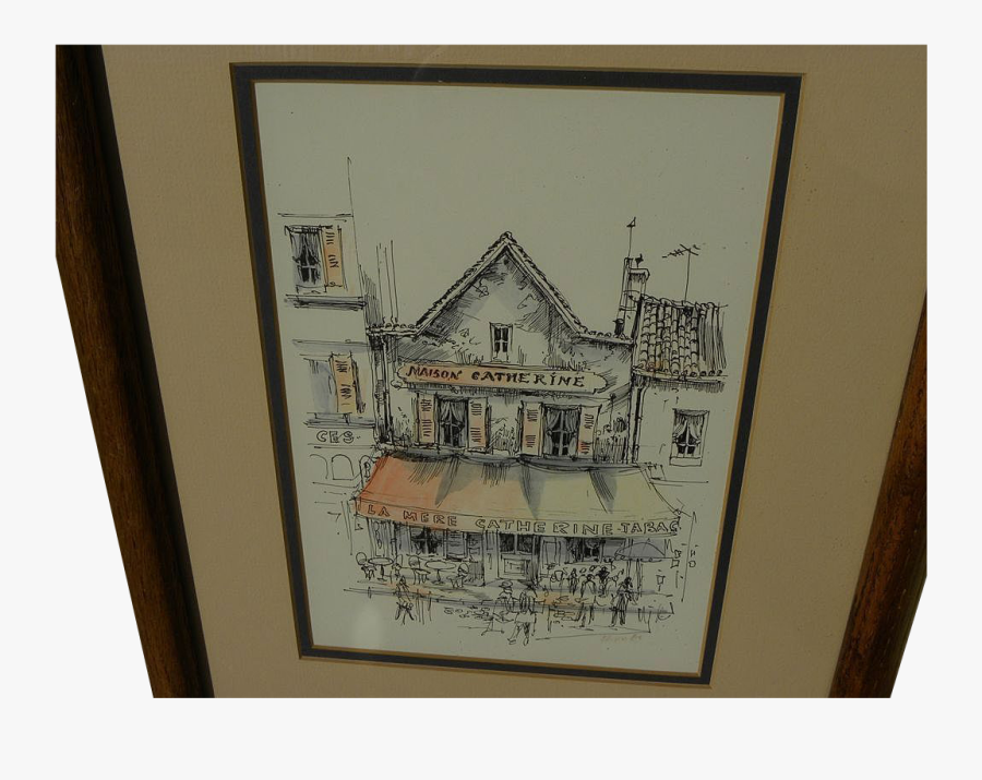 Paris Drawing Ink - Picture Frame, Transparent Clipart