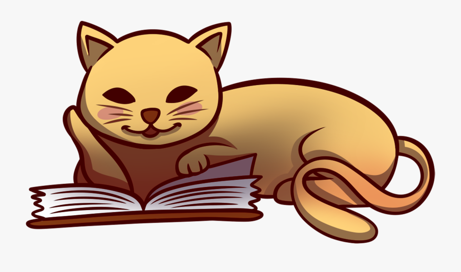 Png Png Mom Reading A Book File Png Png - Cat And Books Clipart, Transparent Clipart