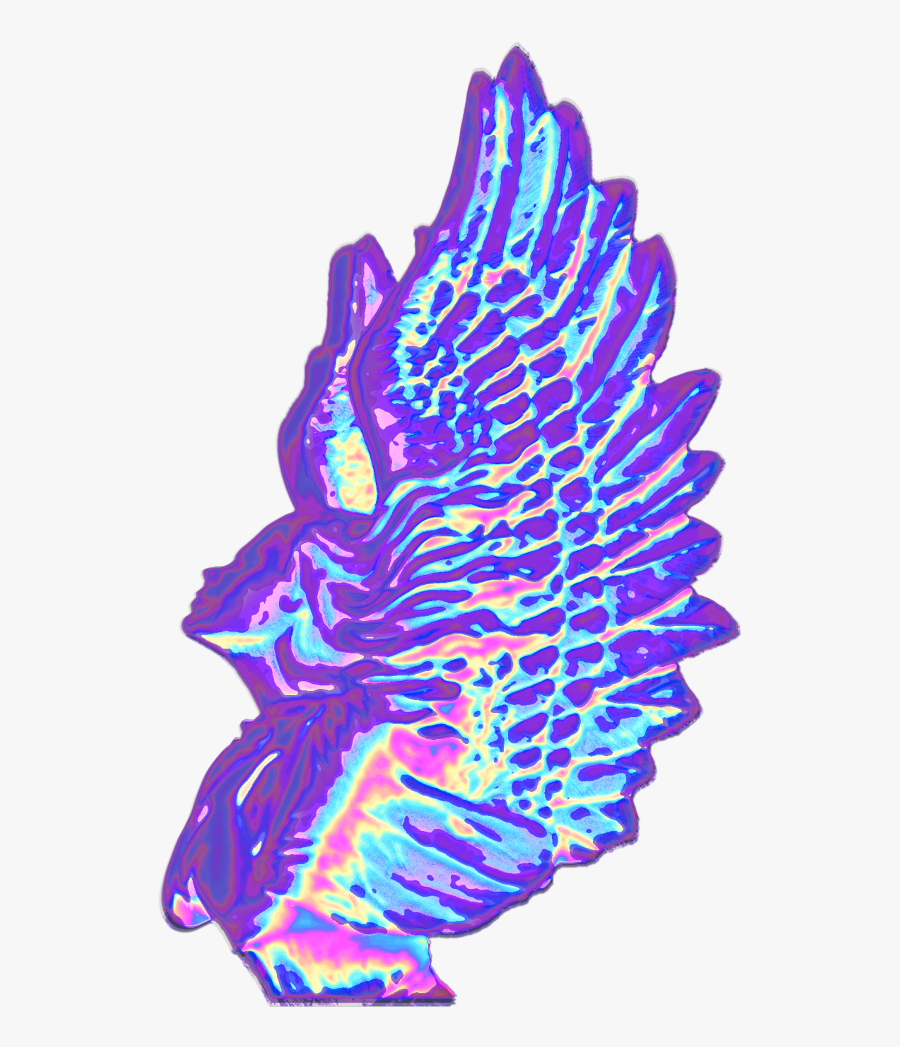 #wings #angel #statue #heaven #god #goddess #purple - Illustration, Transparent Clipart