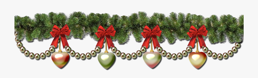 Christmas Garland Border Transparent Christmas Wreath - Christmas Garland Transparent Background, Transparent Clipart