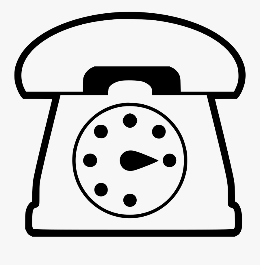 Old Phone Comments, Transparent Clipart