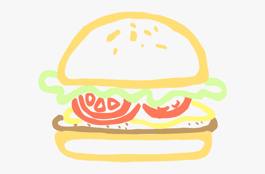 Burger Art Clip, Transparent Clipart
