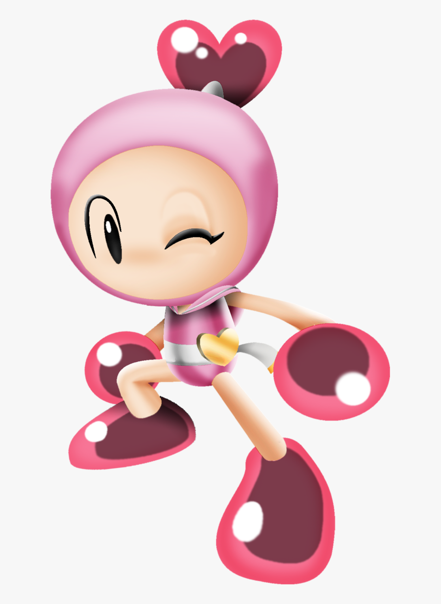 The Very Feminine Heroine - Pink Bomber Super Bomberman R, Transparent Clipart