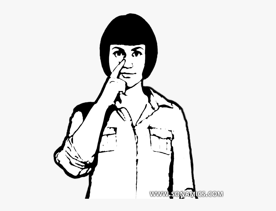 Touch Your Nose Drawing, Transparent Clipart