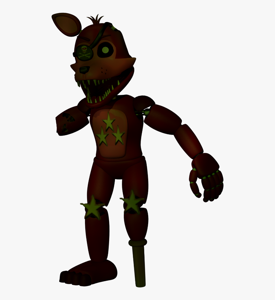 Advanced Rockstar Phantom Foxy - Fnaf 2 Rockstar Foxy, Transparent Clipart