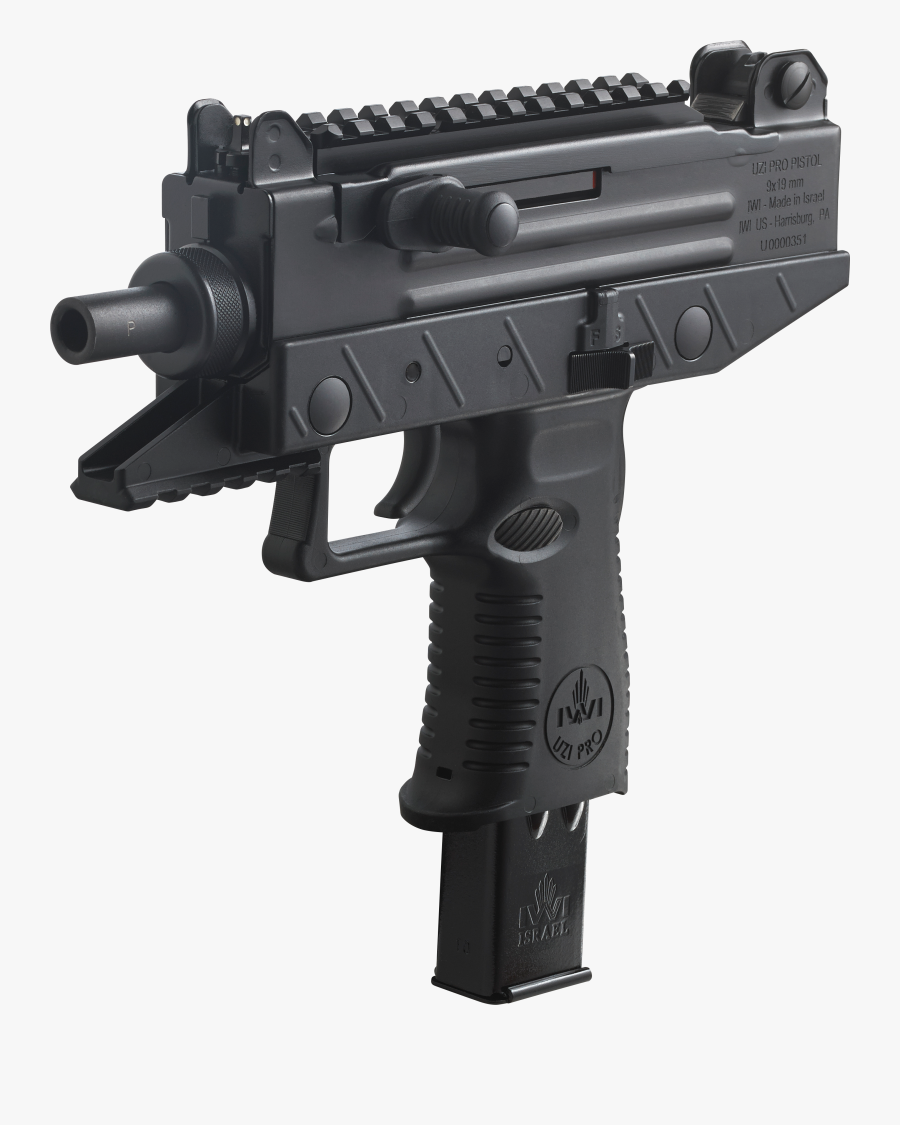 Iwi Uzi Pro Pistol - Uzi Pro, Transparent Clipart