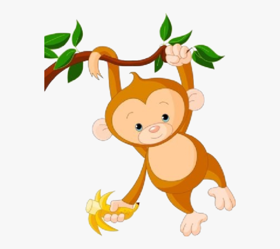 Hanging Monkey Clipart - Baby Monkey Clip Art, Transparent Clipart
