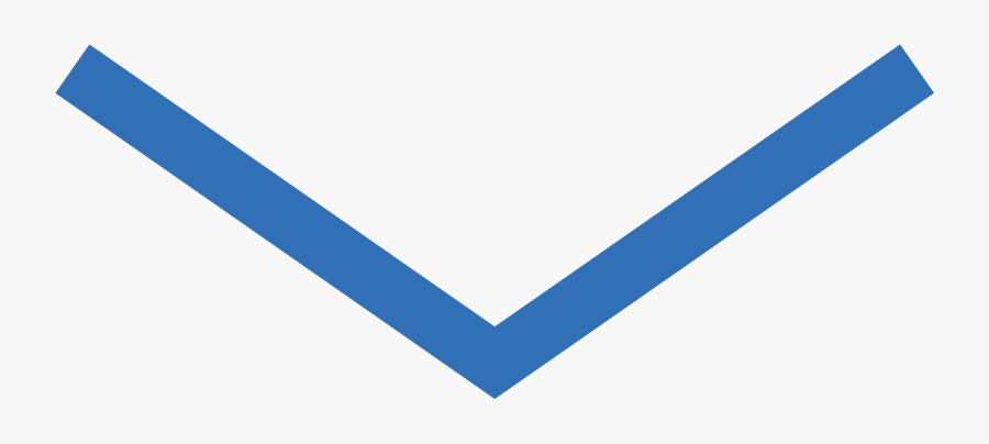 Blue Dropdown Arrow, Transparent Clipart