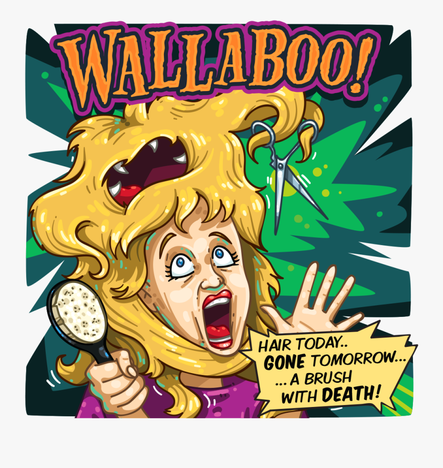 Transparent Someone Brushing Their Hair Clipart - Cartoon, Transparent Clipart