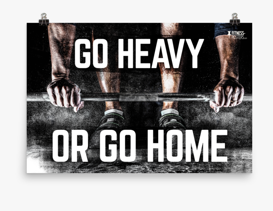 Clip Art Go Heavy Or Home - Barbell Cover, Transparent Clipart
