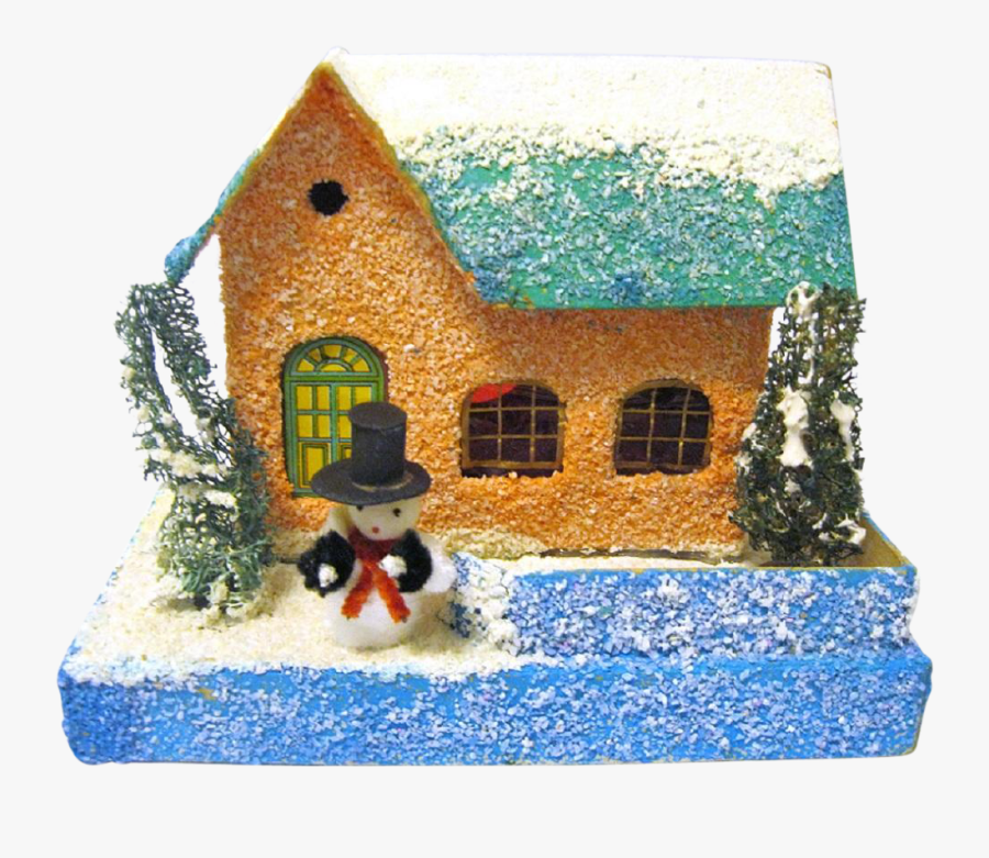 Transparent Village Scene Clipart - Gingerbread House, Transparent Clipart