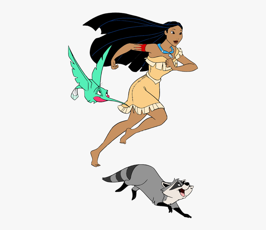 Pocahontas Meeko Flit, Transparent Clipart