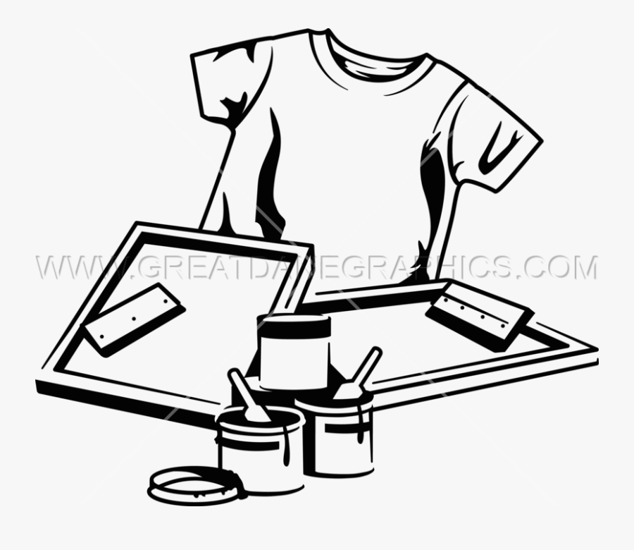 Photographer Clipart Cartoon - T Shirt Screen Printing Clipart, Transparent Clipart