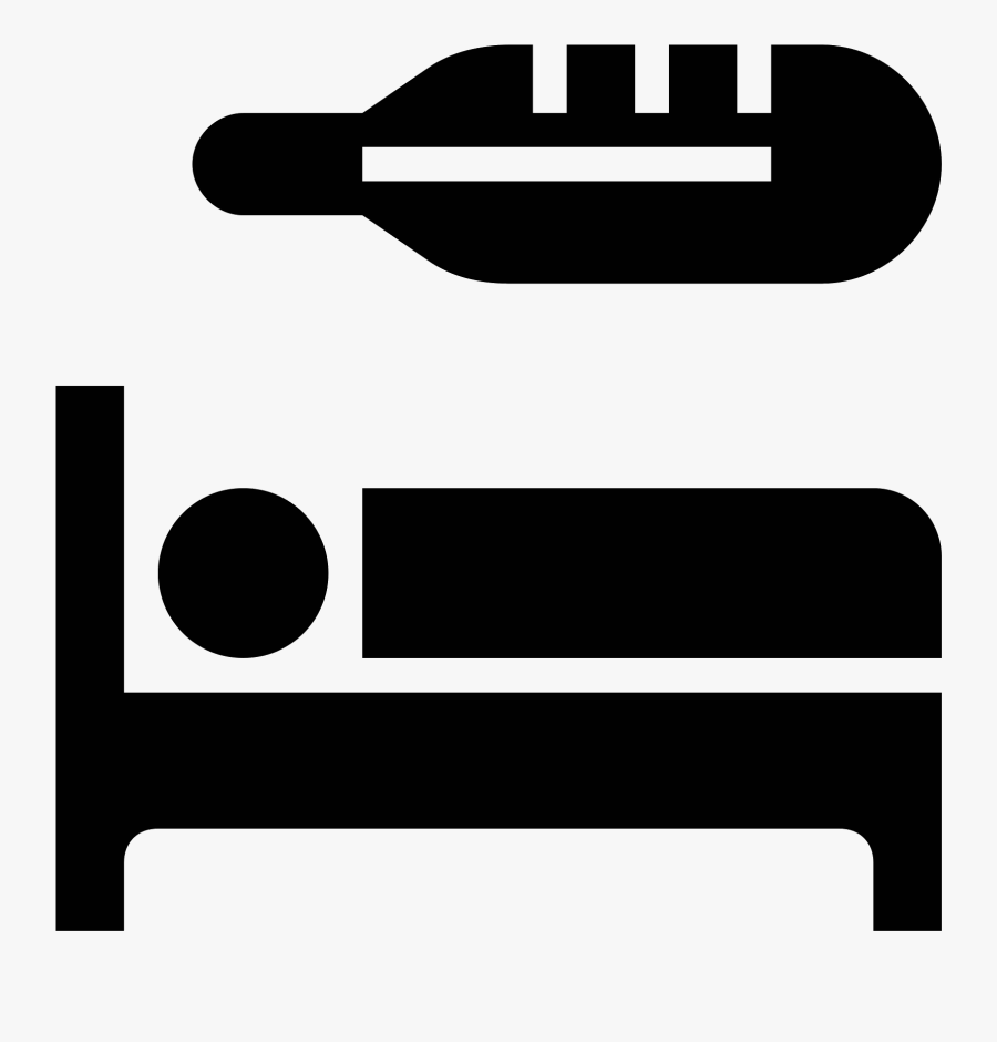 Bed Vector Sick Patient - Dormir Icon Png, Transparent Clipart