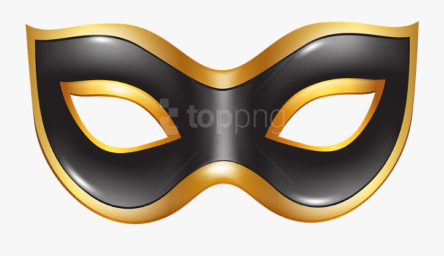 Black Mask Png - Green Mask For Carnival, Transparent Clipart