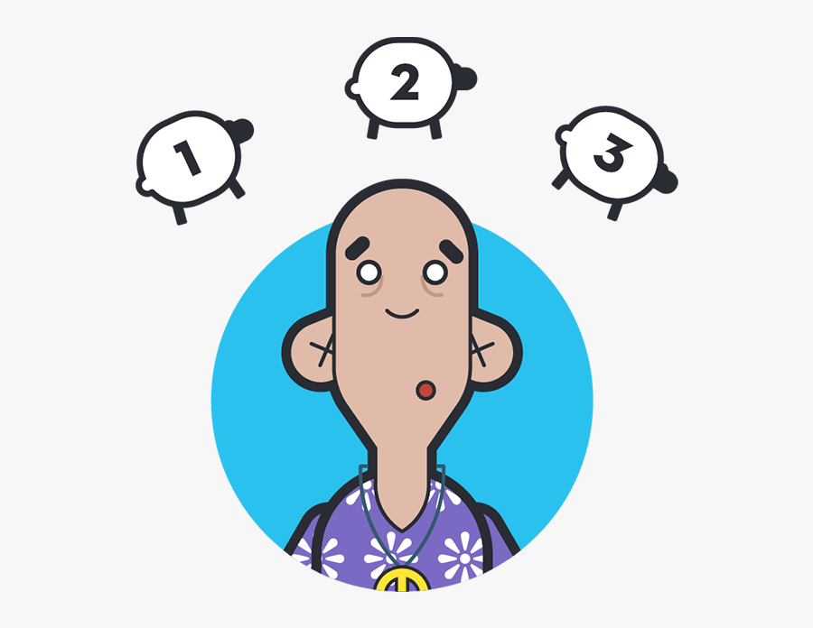 Sleep Problem - Cartoon, Transparent Clipart