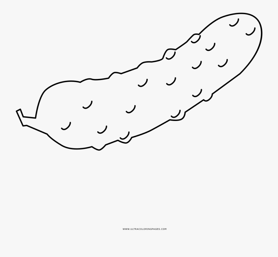 Pickles Clipart Coloring Page - Christmas Pickle Coloring Sheet, Transparent Clipart