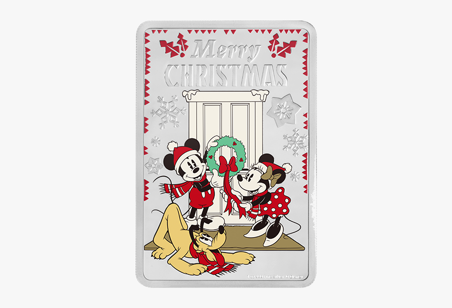 Disney Merry Christmas Card, Transparent Clipart