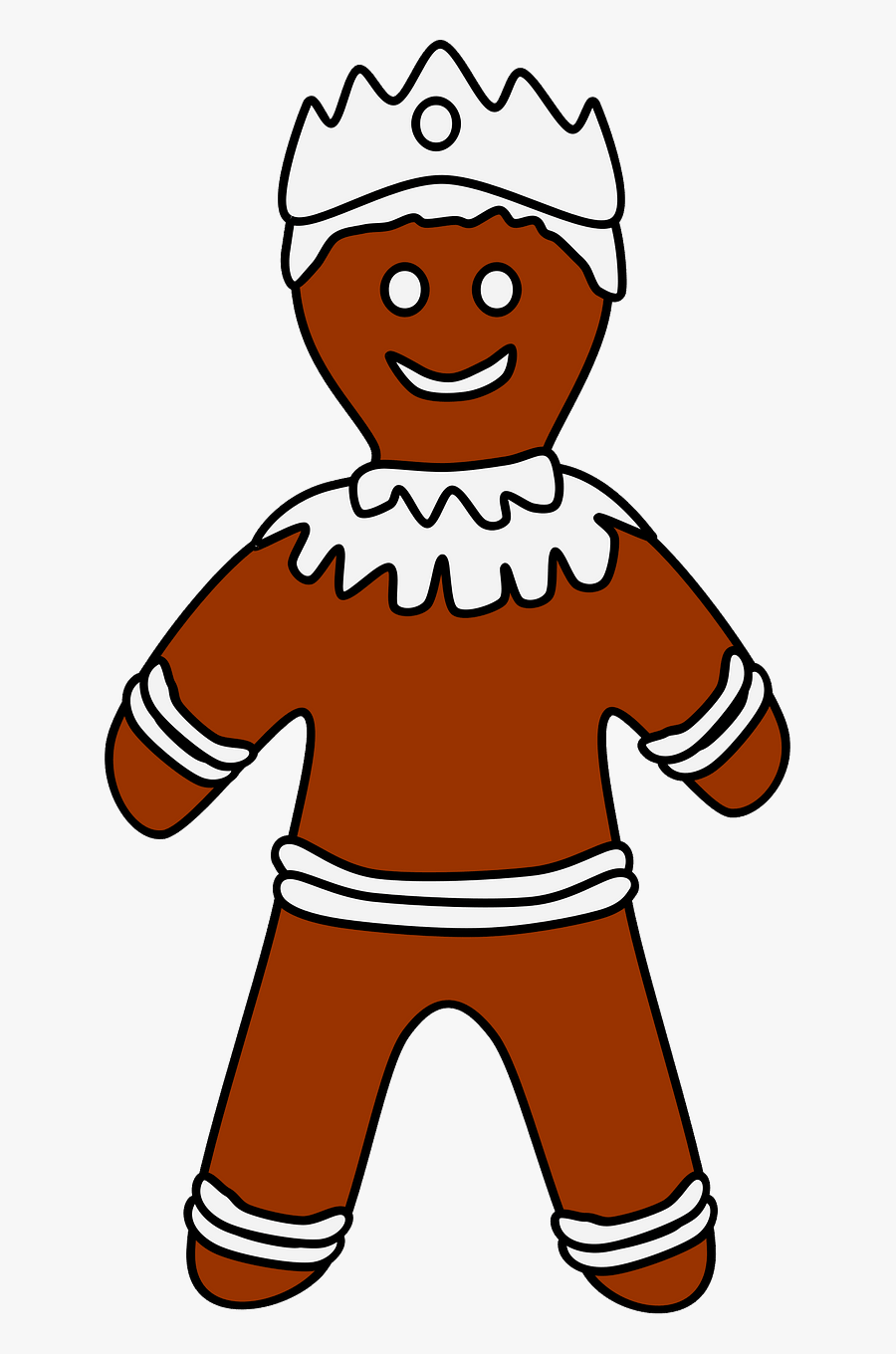 Gingerbread King - Rysunek Piernika, Transparent Clipart