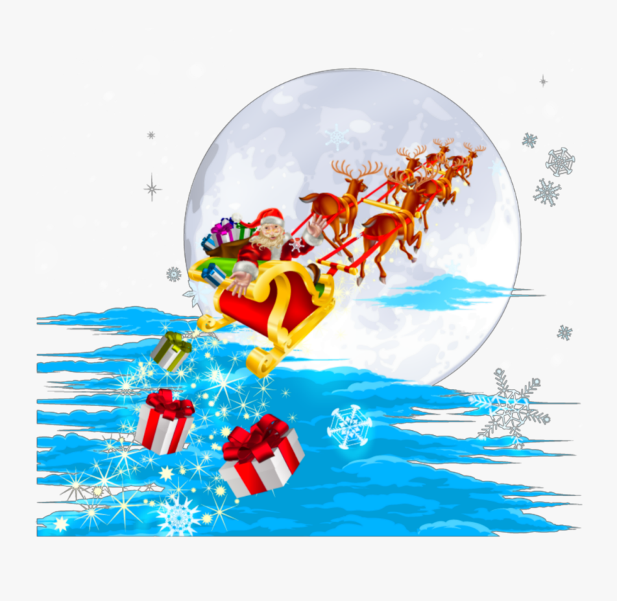 #ftestickers #clipart #christmas #santaclaus #reindeer - 40 Days To Christmas, Transparent Clipart
