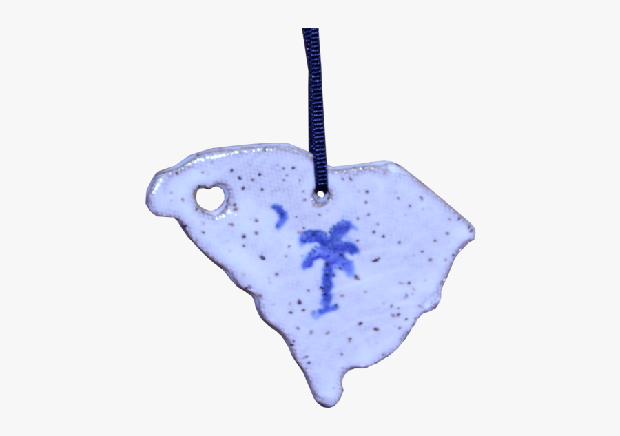 South Carolina Blue & White Palmetto Ornament - Rays And Skates, Transparent Clipart