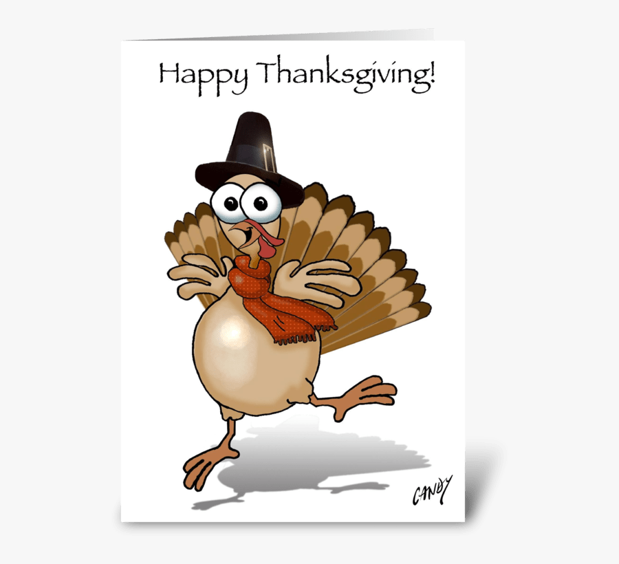 Happy Thanksgiving Turkey Greeting Card - Happy Canadian Thanksgiving Funny, Transparent Clipart