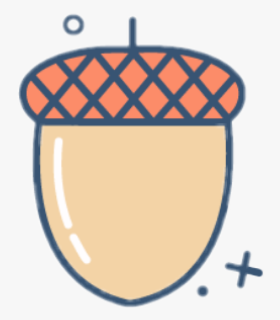 #fall #autumn #acorn #pastel, Transparent Clipart