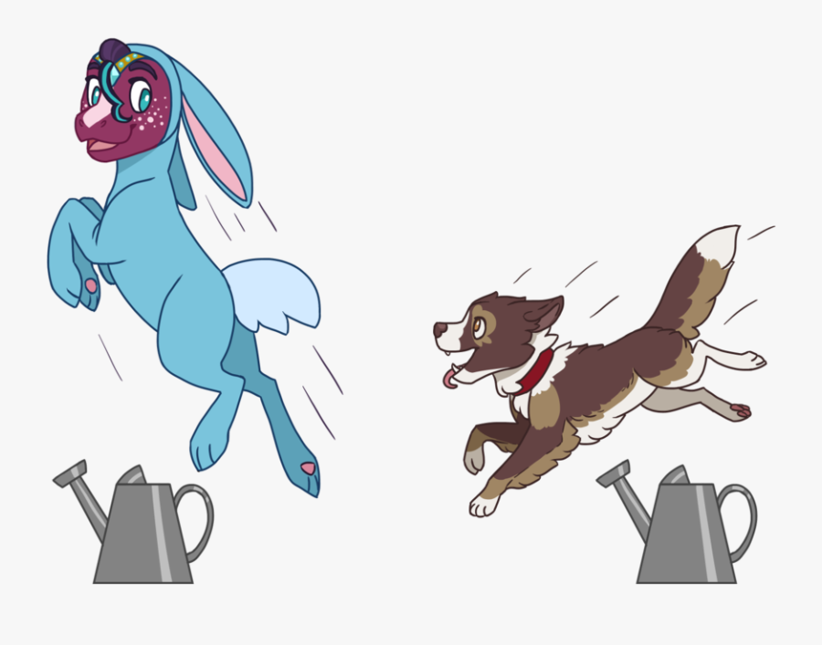 Hopping Rabbit Clip Art, Transparent Clipart