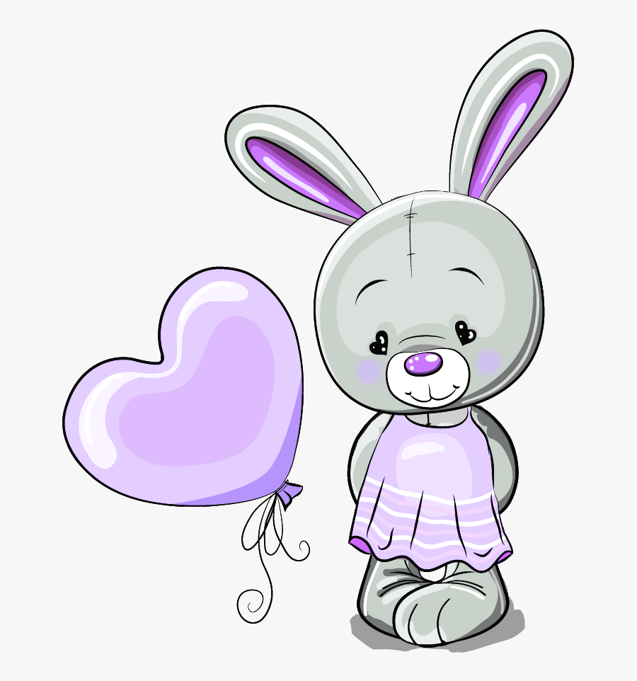 Bunny Png Cute Cartoon, Transparent Clipart