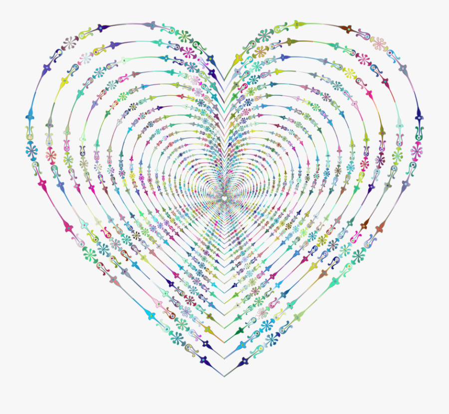 Heart,organ,symmetry - Hard Heart With Design, Transparent Clipart