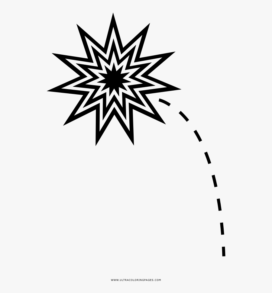 Firework Coloring Page - Imagenes De Dinamita Para Colorear, Transparent Clipart