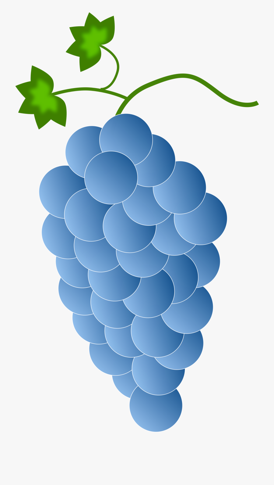 Grapes Clipart Easy - Purple Grapes, Transparent Clipart
