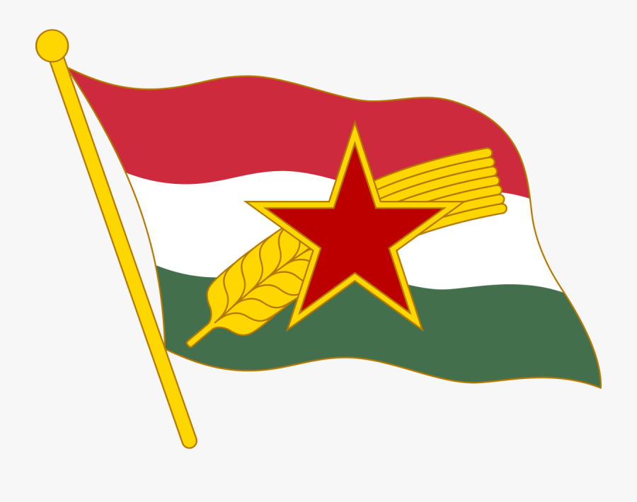 Hungarian Communist Party Flag, Transparent Clipart