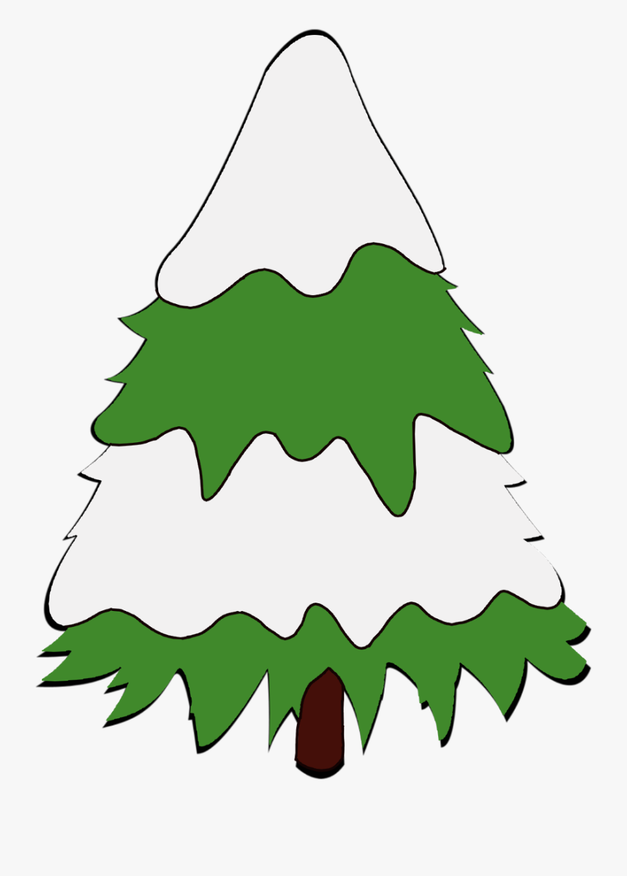 #christmas #christmastree #tree #snow #merrychristmas - Christmas Tree, Transparent Clipart