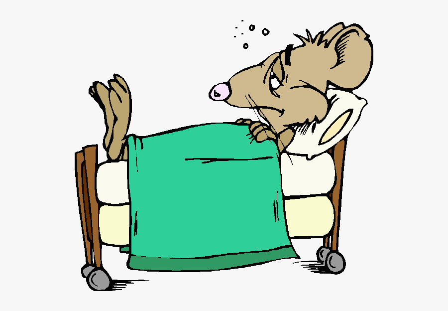 Sick Of Politics A Reality No-one Dares To Mention - Sick Mouse In Bed, Transparent Clipart