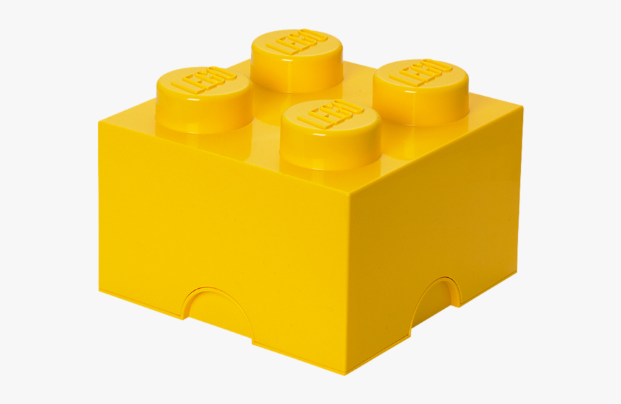 Storage Brick Yellow Kiddiwinks - Yellow Lego Brick, Transparent Clipart