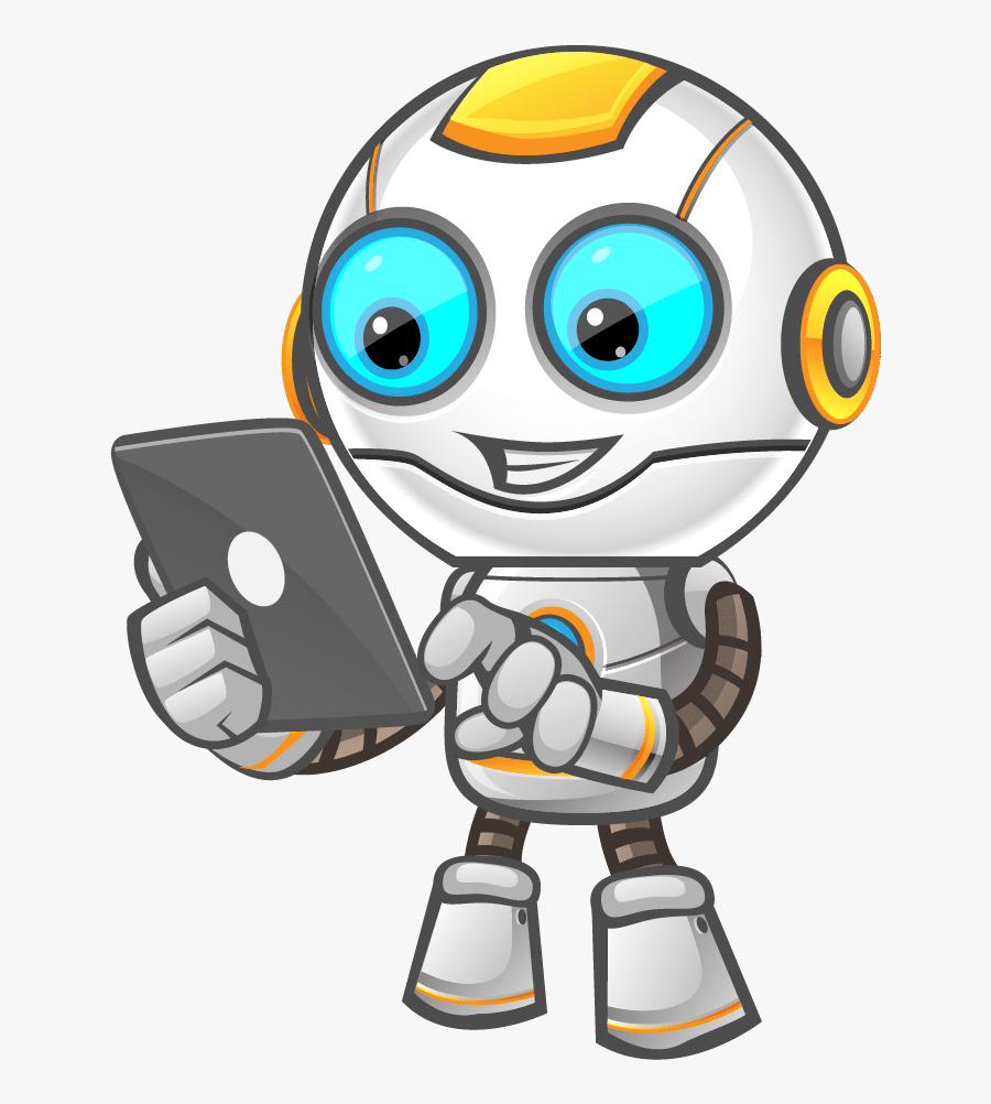 Robot Mascot, Transparent Clipart