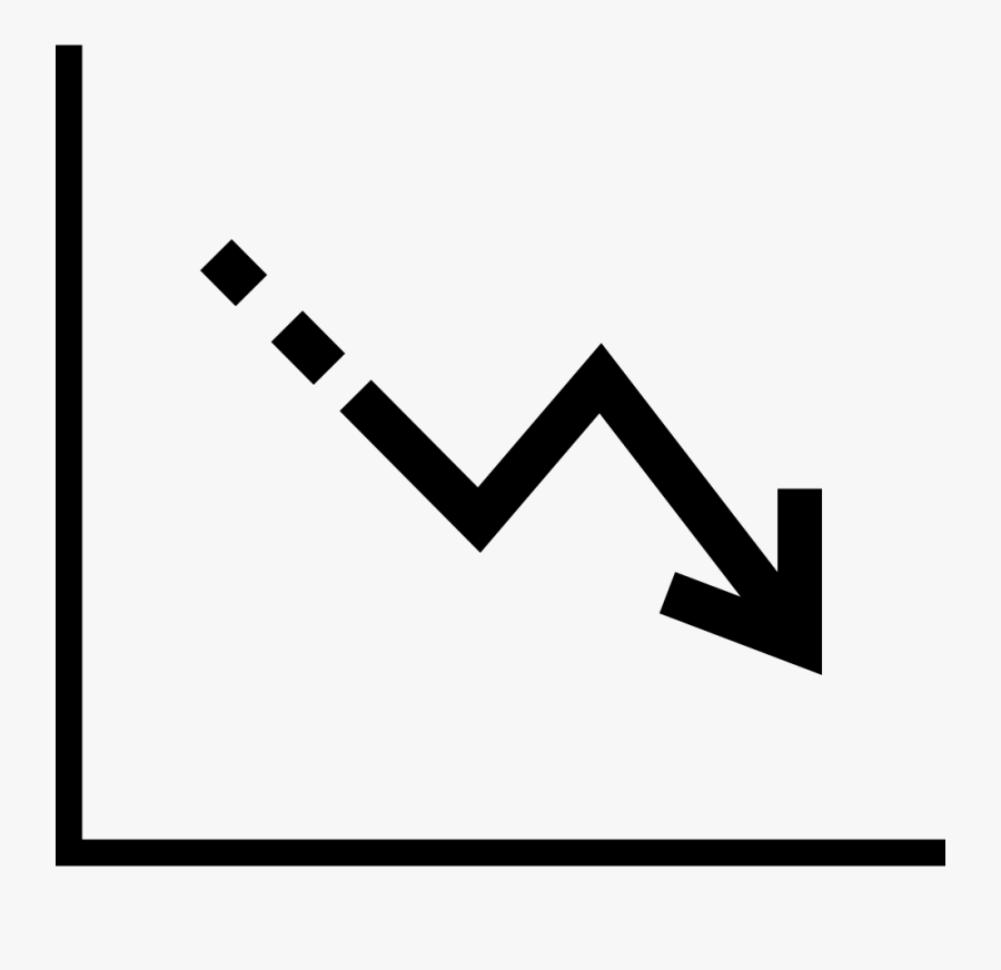 Descending Data Analytics Line Graphic Svg Png Icon - Descending Png, Transparent Clipart