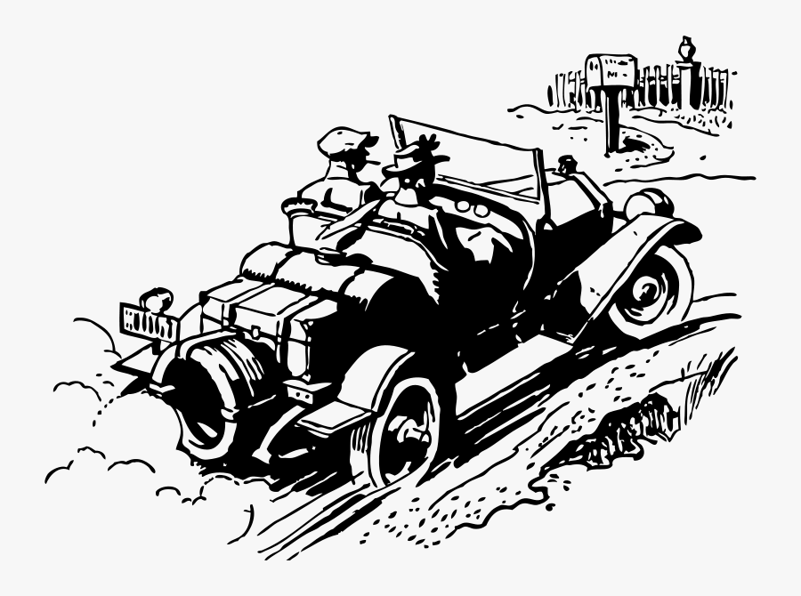 An Automobile Of 1915 - Gambar Animasi Mobil Tua, Transparent Clipart