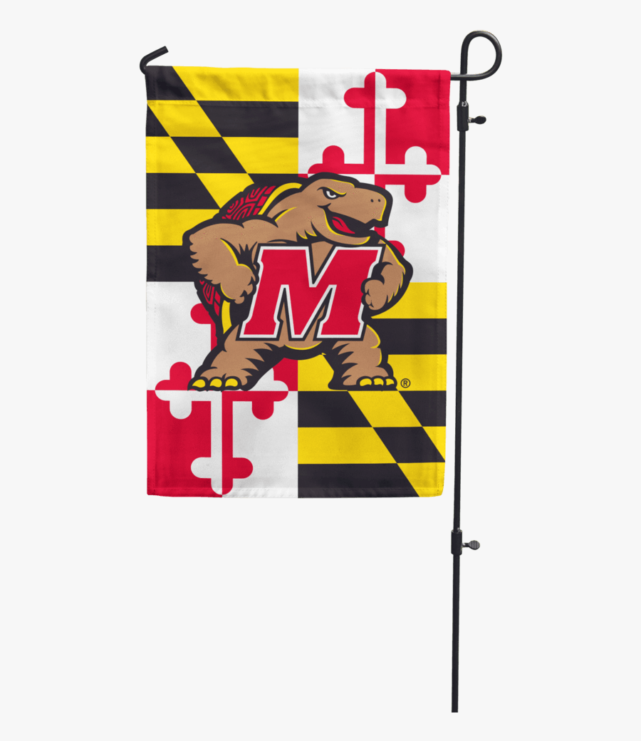 Maryland Flag With Testudo / Garden Flag - Flag Of Maryland, Transparent Clipart
