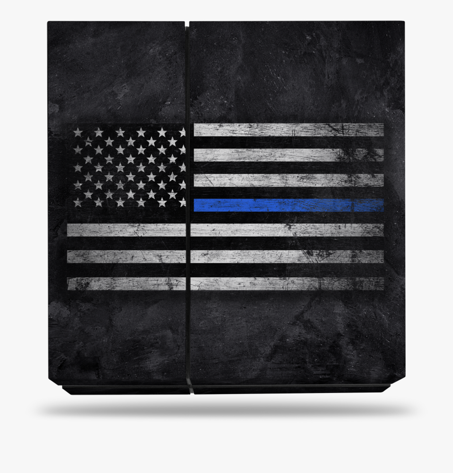 Sony Ps4 Thin Blue Line Decal Skin Kit - Slow Down Move Over Tow Trucks, Transparent Clipart