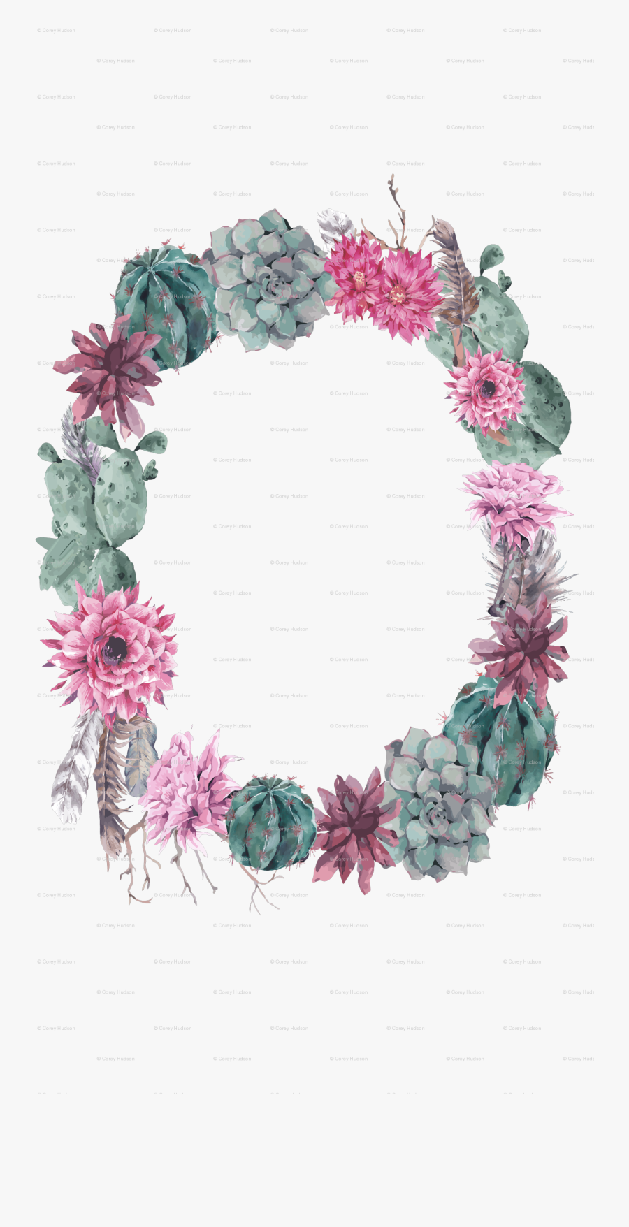 Clipart Forest Wreath - Chrysanths, Transparent Clipart