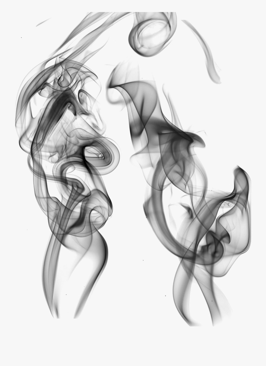 Light Drawing Smoking - Smoking Effects Black And White, Transparent Clipart