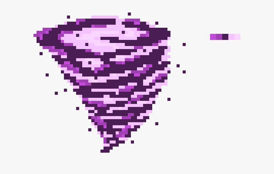 Pixel Art Tornado Sprite, Transparent Clipart