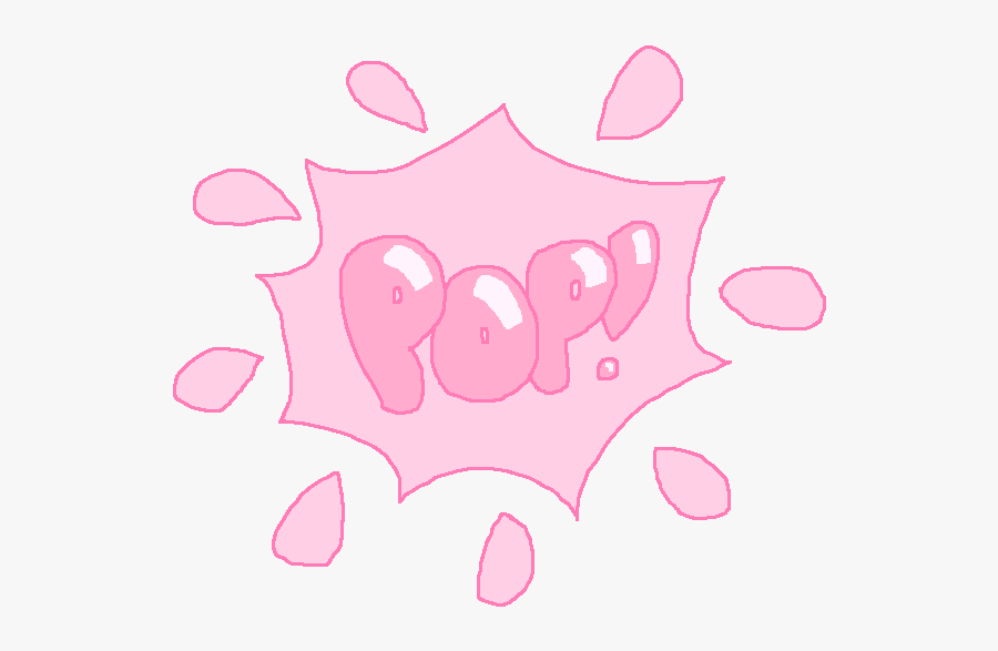Gum Clipart Popped Bubble - Popped Bubble Gum Clipart, Transparent Clipart