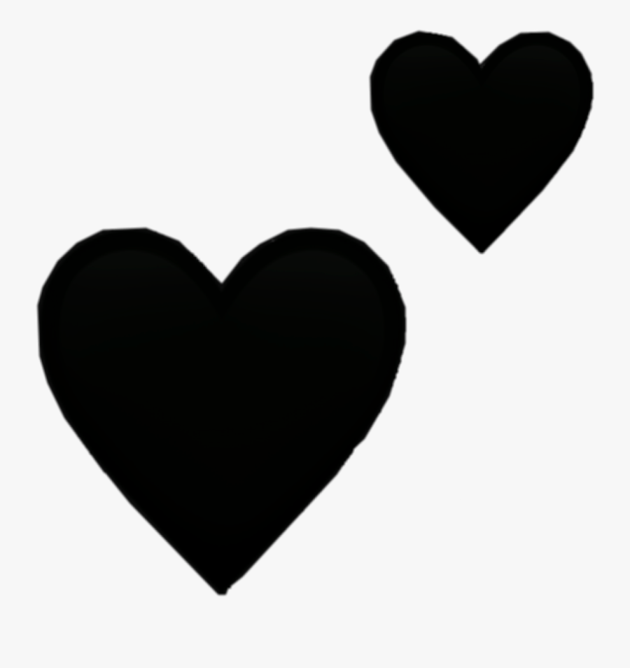 Transparent Tumblr Png Black - Heart, Transparent Clipart