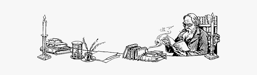 Author Study Clipart Black And White, Transparent Clipart