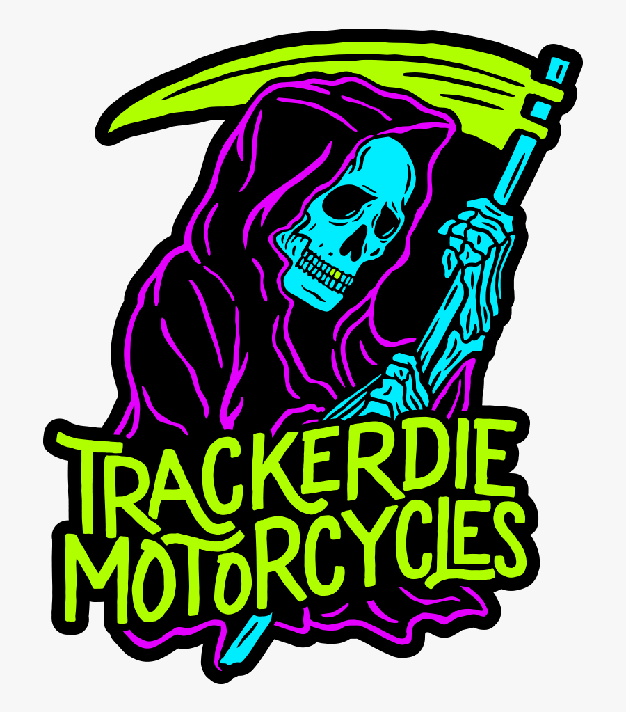 Motorcycle Graphic Sticker Design Png, Transparent Clipart