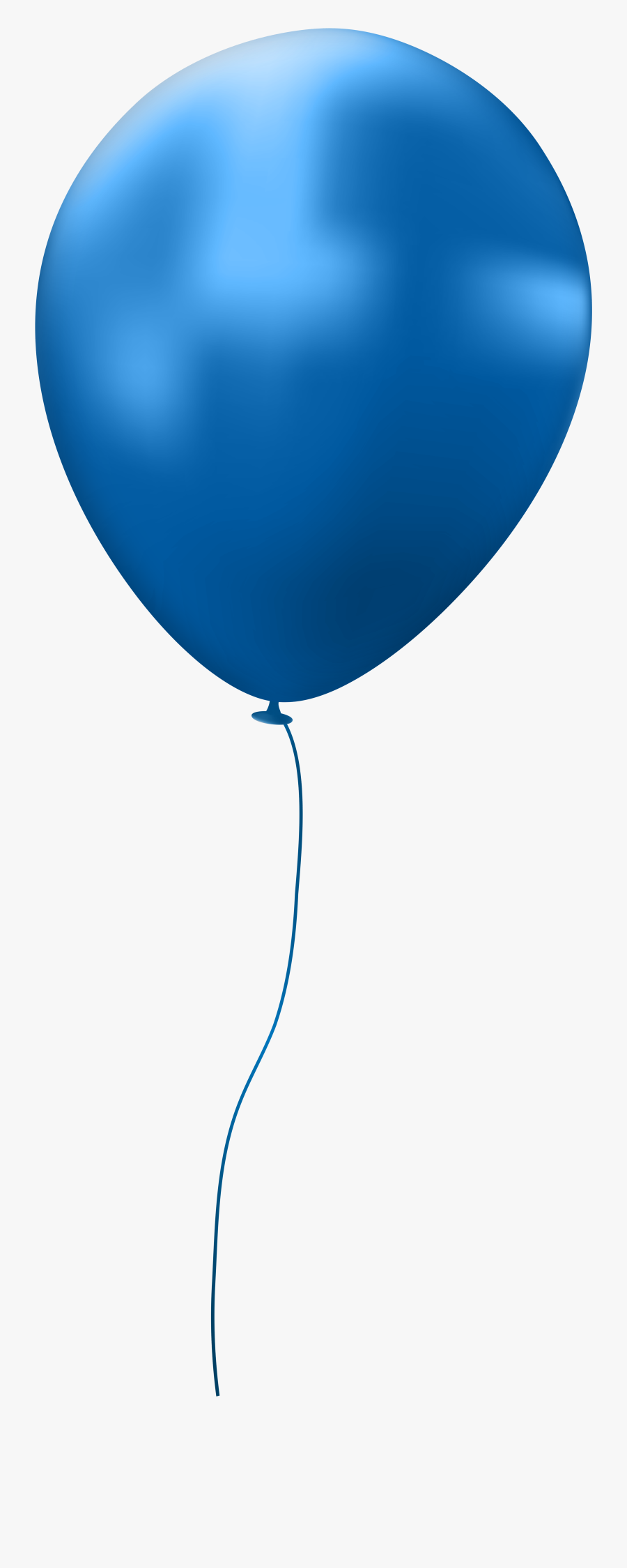 Blue Balloons Png - Single Balloons Transparent Background, Transparent Clipart