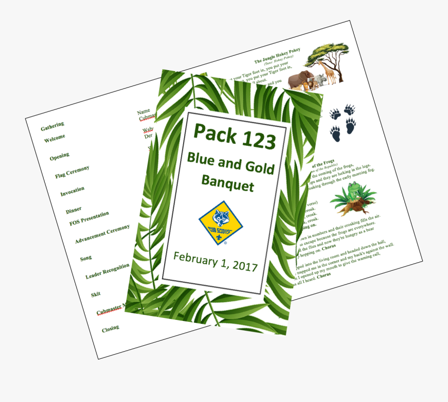 Blue And Gold Cub Scout Program, Transparent Clipart